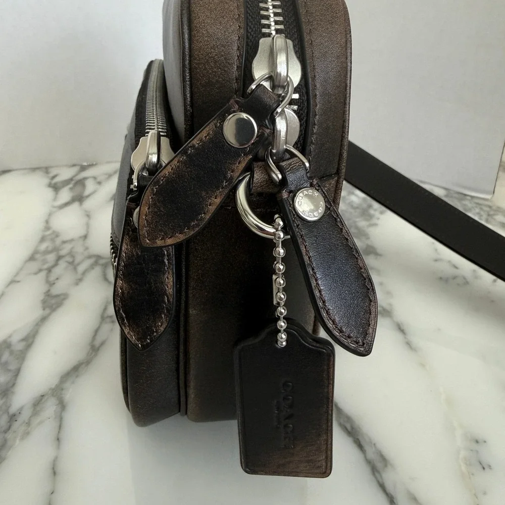 Coach Dakota Crossbody Bag Glovetanned Loved Leather Brown w/ box, NWT